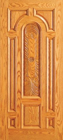 WDMA 42x80 Door (3ft6in by 6ft8in) Exterior Mahogany Single Entry Door Carved 8 Panel raised Moulding 1