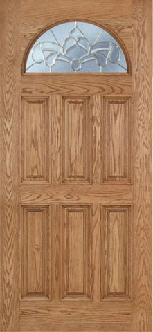 WDMA 42x80 Door (3ft6in by 6ft8in) Exterior Oak Merritt Single Door w/ C Glass 1