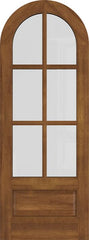 WDMA 42x84 Door (3ft6in by 7ft) Exterior Swing Mahogany 3/4 Round 6 Lite Round Top Entry Door 2