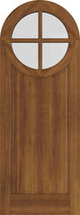WDMA 42x84 Door (3ft6in by 7ft) Exterior Swing Mahogany Circle Round Top 4 Lite Entry Door 2