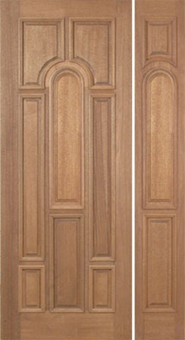 WDMA 42x96 Door (3ft6in by 8ft) Exterior Mahogany Revis Single Door/1side Plain Panel - 8ft Tall 1
