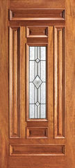 WDMA 42x96 Door (3ft6in by 8ft) Exterior Mahogany Center Lite Home Single Door 1
