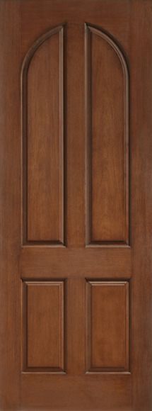WDMA 42x96 Door (3ft6in by 8ft) Exterior Rustic 8ft 4 Panel Round Top Classic-Craft Collection Single Door Granite Full Lite 1