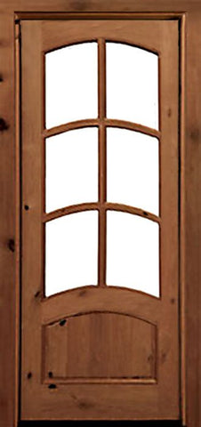 WDMA 42x96 Door (3ft6in by 8ft) Exterior Swing Knotty Alder Keowee Single Door 2-1/4 Thick 1