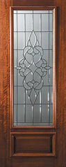 WDMA 42x96 Door (3ft6in by 8ft) Exterior Mahogany 42in x 96in 3/4 Lite Courtlandt Door 1
