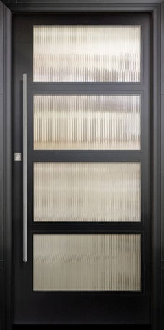 WDMA 42x96 Door (3ft6in by 8ft) Exterior Swing Smooth 36in x 80in 4 Block Left NP-Series Narrow Profile Door 1