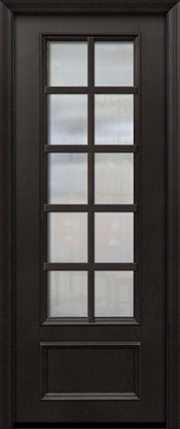 WDMA 42x96 Door (3ft6in by 8ft) Patio 42in x 96in ThermaPlus Steel 10 Lite SDL 3/4 Lite Door 1