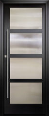 WDMA 42x96 Door (3ft6in by 8ft) Exterior Swing Smooth 42in x 96in 4 Block Left NP-Series Narrow Profile Door 1