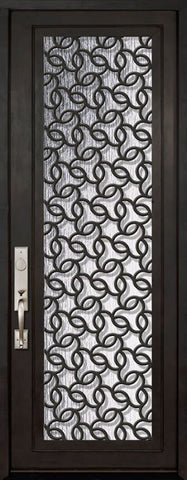 WDMA 42x96 Door (3ft6in by 8ft) Exterior 42in x 96in Arte Full Lite Single Contemporary Entry Door 1