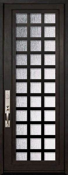 WDMA 42x96 Door (3ft6in by 8ft) Exterior 42in x 96in Cube Full Lite Single Contemporary Entry Door 1