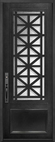 WDMA 42x96 Door (3ft6in by 8ft) Exterior 42in x 96in Contempo 3/4 Lite Single Contemporary Entry Door 1