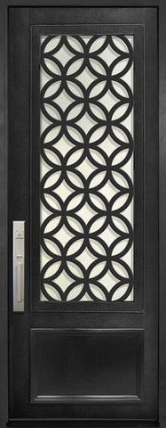 WDMA 42x96 Door (3ft6in by 8ft) Exterior 42in x 96in Eclectic 3/4 Lite Single Contemporary Entry Door 1