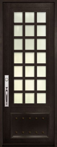 WDMA 42x96 Door (3ft6in by 8ft) Exterior 42in x 96in Cube 3/4 Lite Single Contemporary Entry Door 1