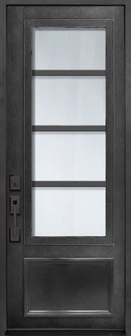 WDMA 42x96 Door (3ft6in by 8ft) Exterior 42in x 96in Urban-4 3/4 Lite Single Contemporary Entry Door 1