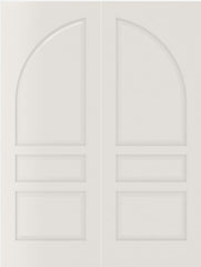 WDMA 44x80 Door (3ft8in by 6ft8in) Interior Barn Smooth 3070 MDF Pair 3 Panel Round Panel Double Door 2