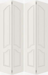WDMA 44x80 Door (3ft8in by 6ft8in) Interior Barn Smooth 4110 MDF 4 Panel Arch Panel Double Door 2