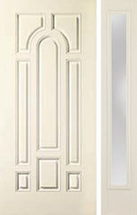 WDMA 44x80 Door (3ft8in by 6ft8in) Exterior Smooth 8 Panel Star Door 1 Side Clear 1