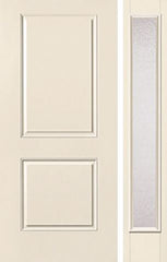 WDMA 44x80 Door (3ft8in by 6ft8in) Exterior Smooth 2 Panel Square Top Star Door 1 Side Granite Full Lite 1
