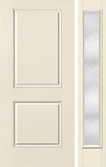 WDMA 44x80 Door (3ft8in by 6ft8in) Exterior Smooth 2 Panel Square Top Star Door 1 Side Chord Full Lite 1