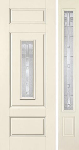 WDMA 44x96 Door (3ft8in by 8ft) Exterior Smooth MaplePark 8ft Center Lite 3 Panel Star Door 1 Side 1