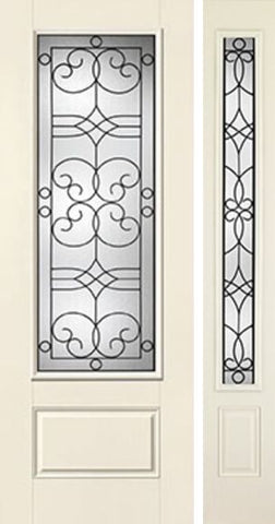 WDMA 44x96 Door (3ft8in by 8ft) Exterior Smooth Salinas 8ft 3/4 Lite 1 Panel Star Door 1 Side 1