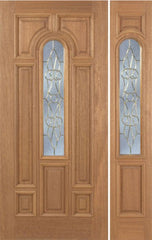 WDMA 46x80 Door (3ft10in by 6ft8in) Exterior Mahogany Revis Single Door/1side w/ OL Glass - 6ft8in Tall 1
