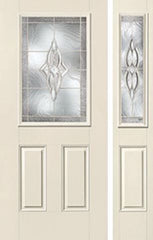 WDMA 46x80 Door (3ft10in by 6ft8in) Exterior Smooth Wellesley Half Lite 2 Panel Star Door 1 Side 1