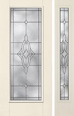 WDMA 46x80 Door (3ft10in by 6ft8in) Exterior Smooth Wellesley Full Lite W/ Stile Lines Star Door 1 Side 1