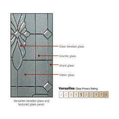WDMA 46x80 Door (3ft10in by 6ft8in) Exterior Mahogany 80in Versailles Arch Lite Door /1side 2