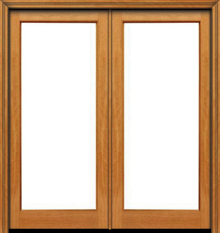 WDMA 48x80 Door (4ft by 6ft8in) French Mahogany 80in 1 lite Double Door IG Glass 1