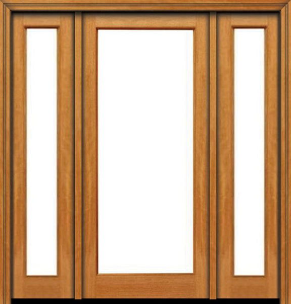 WDMA 48x80 Door (4ft by 6ft8in) French Mahogany 80in 1 lite Single Door/2side IG Glass 1