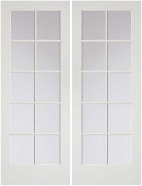 WDMA 48x80 Door (4ft by 6ft8in) French Pine 80in Primed Double Door | 1510 1