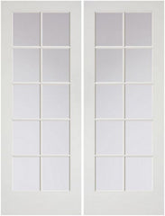 WDMA 48x80 Door (4ft by 6ft8in) French Pine 80in Primed Double Door | 1510 1