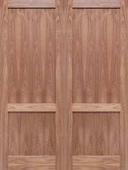 WDMA 48x80 Door (4ft by 6ft8in) Interior Barn Walnut 2-Panel Solid Shaker Style Double Door SH-17 1