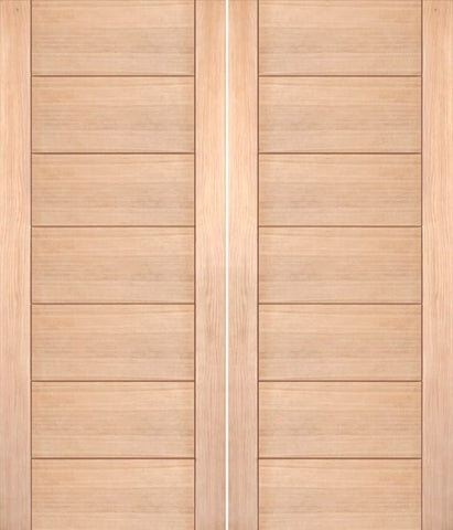 WDMA 48x80 Door (4ft by 6ft8in) Interior Barn Oak Contemporary Modern White Double Door MD 15 1