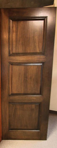 WDMA 48x80 Door (4ft by 6ft8in) Interior Swing Tropical Hardwood Rustic-4 3 Panel Double Door 2