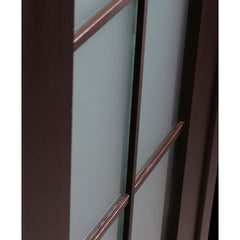 WDMA 48x80 Door (4ft by 6ft8in) Interior Barn Wenge Prefinished 10 Lite French Modern Double Door 4