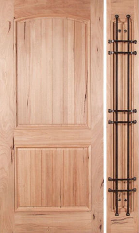 WDMA 48x80 Door (4ft by 6ft8in) Exterior Walnut Rustica Single Door/1side 1