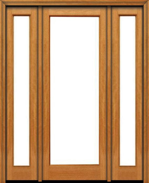 WDMA 48x96 Door (4ft by 8ft) Patio Mahogany 96in 1 lite French Single Door/2side IG Glass 1