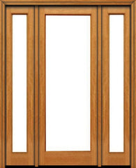 WDMA 48x96 Door (4ft by 8ft) Patio Mahogany 96in 1 lite French Single Door/2side IG Glass 1