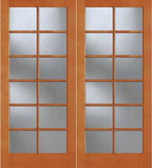 WDMA 48x96 Door (4ft by 8ft) Exterior Fir 1512 12-Lite Double Door 1