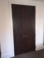 WDMA 48x96 Door (4ft by 8ft) Interior Swing Mahogany RB-01 Contemporary Modern Double Door 3