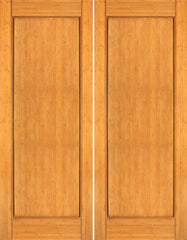 WDMA 48x96 Door (4ft by 8ft) Interior Swing Bamboo BM-30 Contemporary 1 Panel Modern Double Door 1