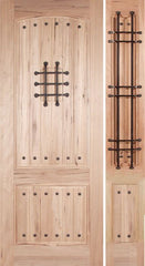 WDMA 48x96 Door (4ft by 8ft) Exterior Walnut Rustica II Single Door/1side 1