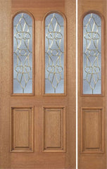 WDMA 50x80 Door (4ft2in by 6ft8in) Exterior Mahogany Legacy Single Door/1side w/ OL Glass 1
