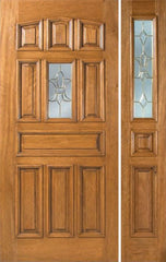 WDMA 50x80 Door (4ft2in by 6ft8in) Exterior Mahogany Kiata Single Door/1side 1