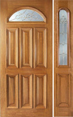 WDMA 50x80 Door (4ft2in by 6ft8in) Exterior Mahogany Kallista Single Door/1side 1