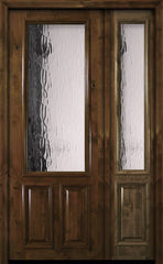 WDMA 50x96 Door (4ft2in by 8ft) Exterior Knotty Alder 36in x 96in 2/3 Lite Estancia Alder Door /1side 1
