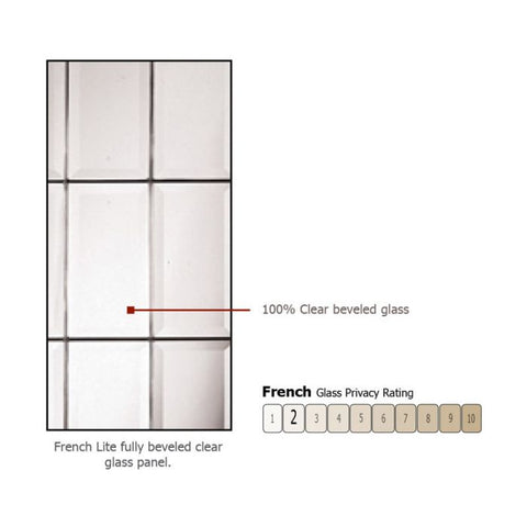 WDMA 50x96 Door (4ft2in by 8ft) Exterior Knotty Alder 96in 3/4 Lite French Alder Door /1side 2