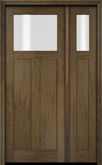 WDMA 51x80 Door (4ft3in by 6ft8in) Exterior Swing Mahogany Top Lite Craftsman Single Entry Door Sidelight 3